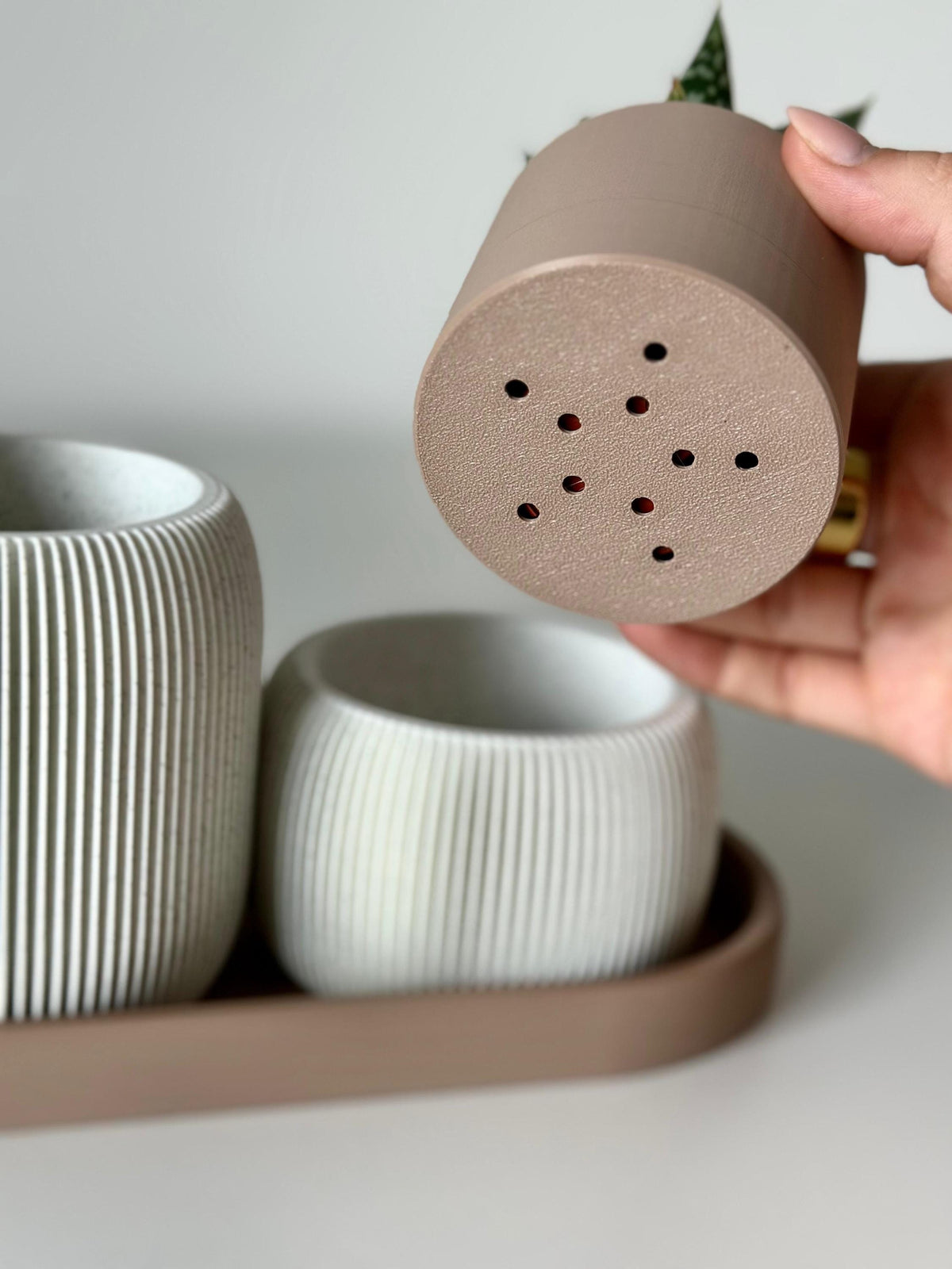 Minimalist Desk Organizer - Pen Holder with Planter
