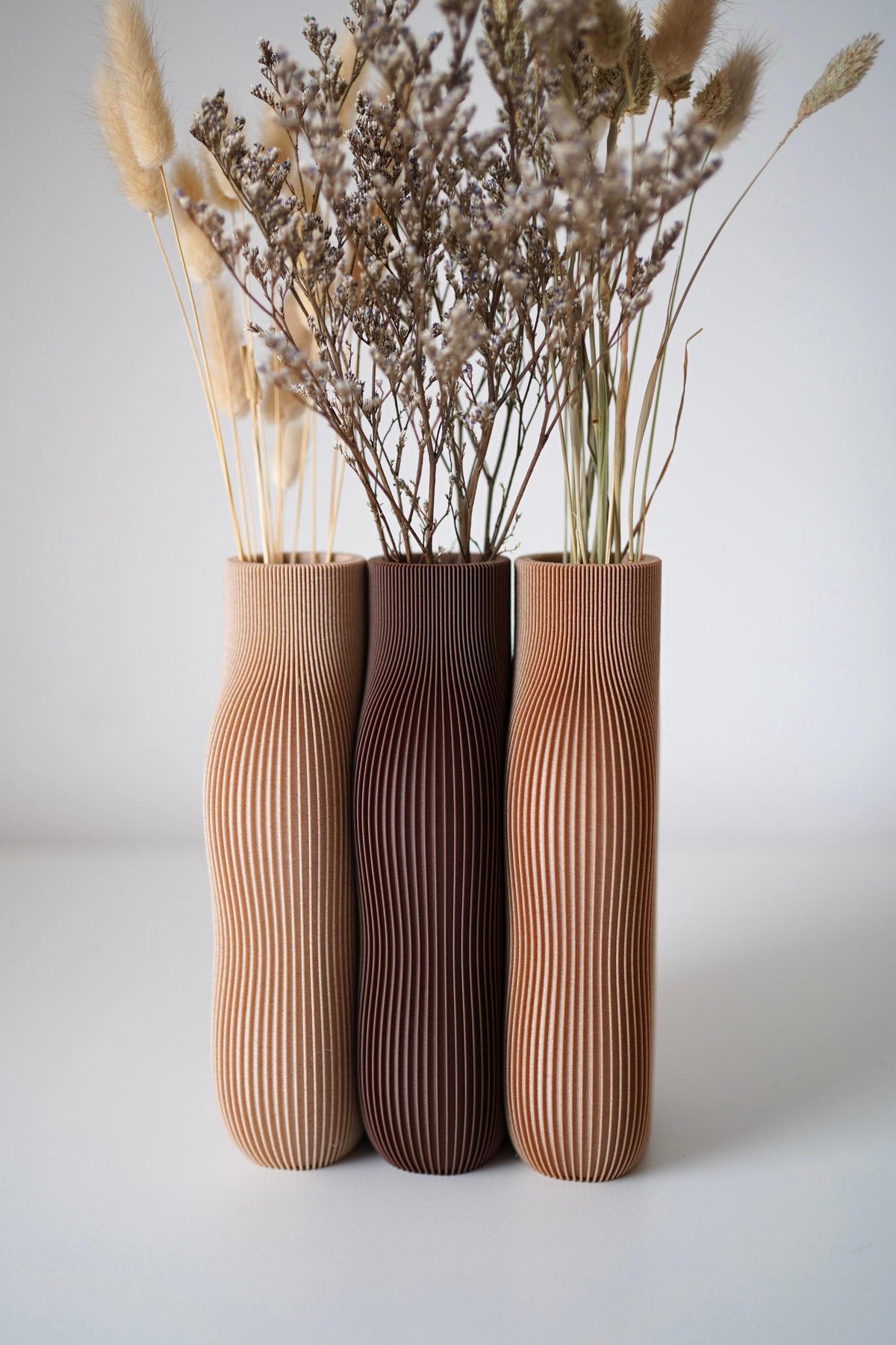 Minimalist Wood Fiber Vase: 3D Printed Home Decor