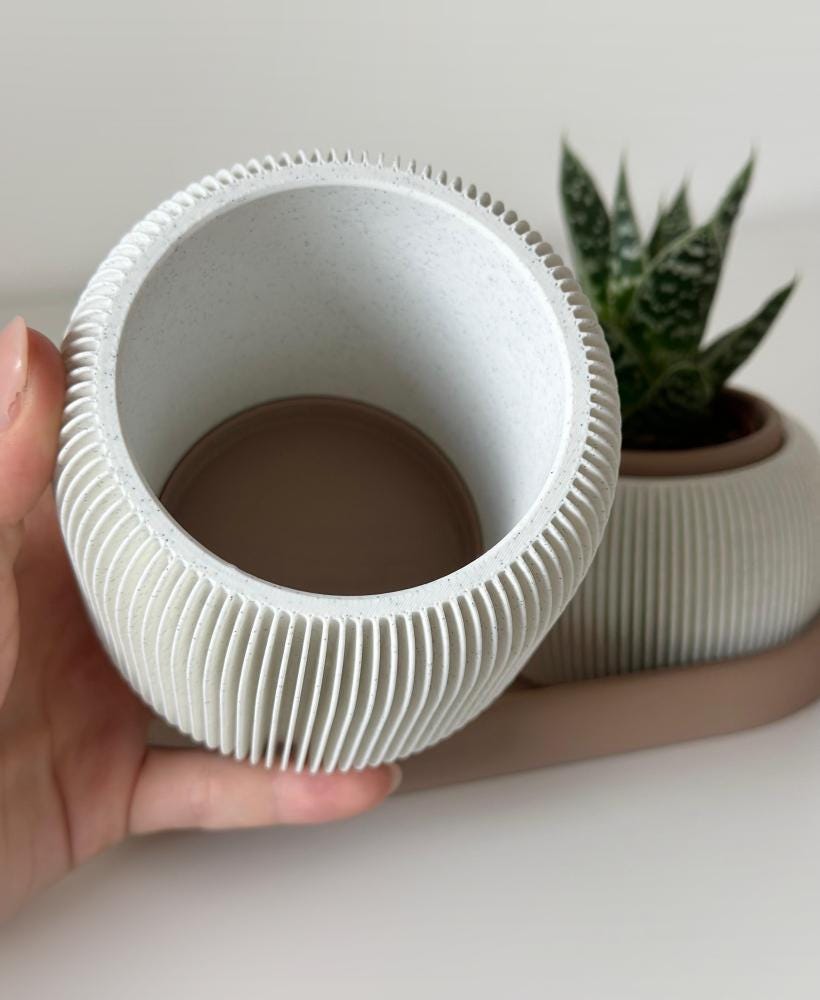 Minimalist Desk Organizer - Pen Holder with Planter