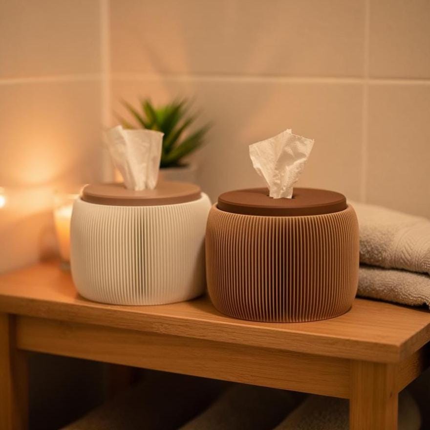 Toilet Paper Dispenser: Modern Desk & Bathroom Decor