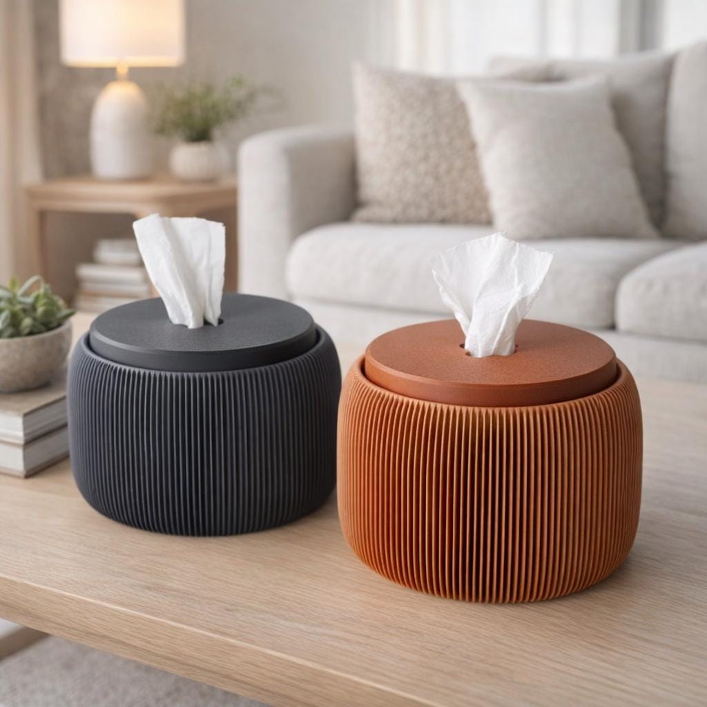 Toilet Paper Dispenser: Modern Desk & Bathroom Decor