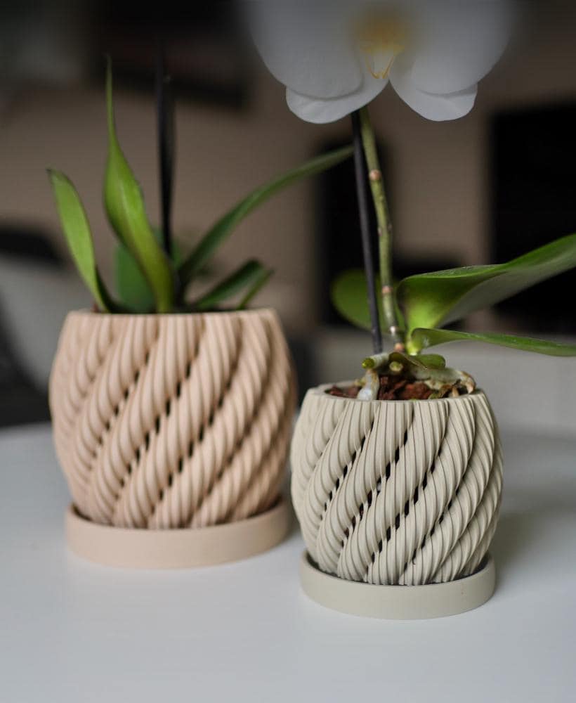 Orchid Planter with drip tray
