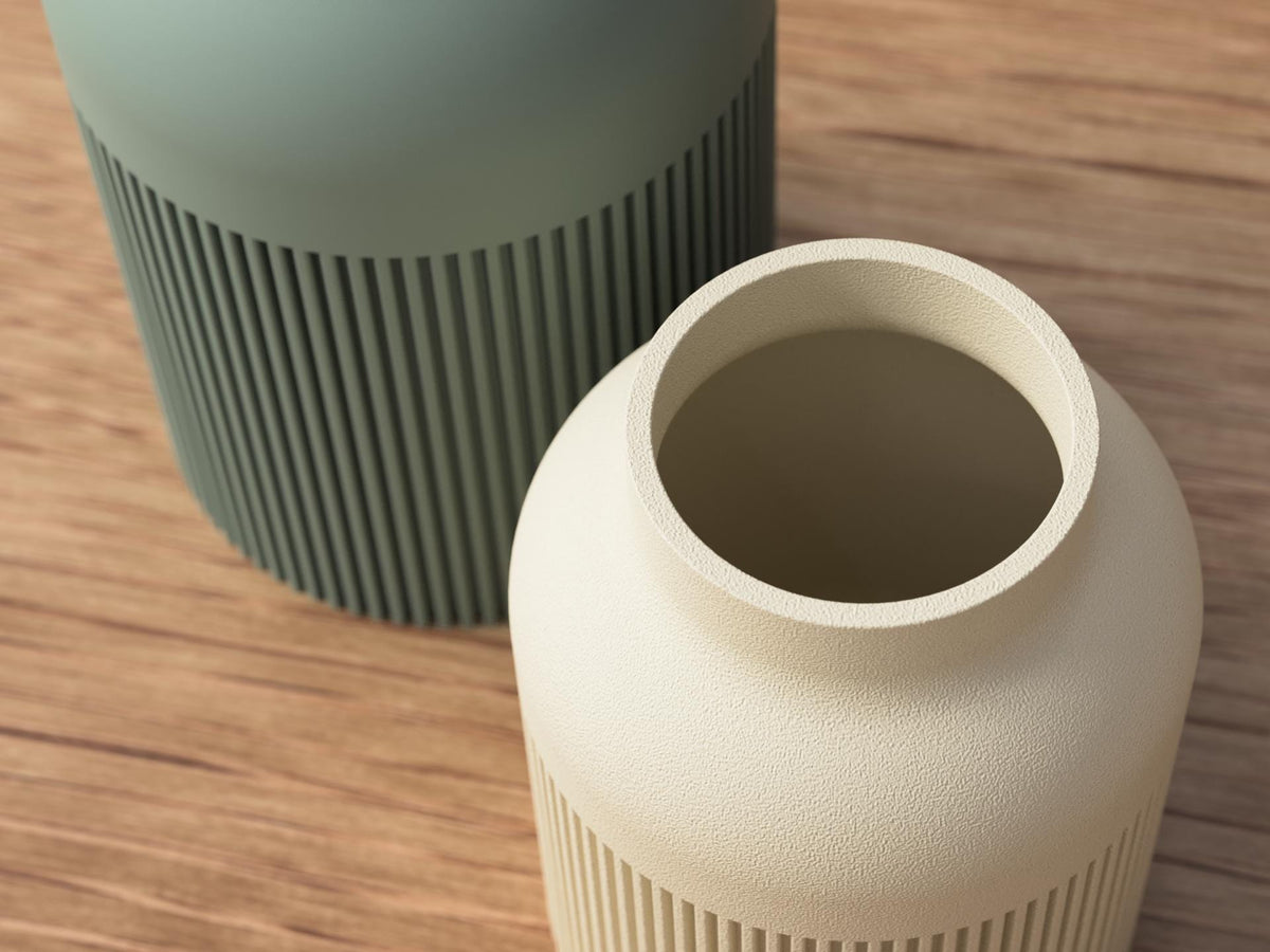 Japandi Vase 3D Printed | Minimalist Design Vase | Modern Look | Scandinavian Decor | Sustainable Home Accessories