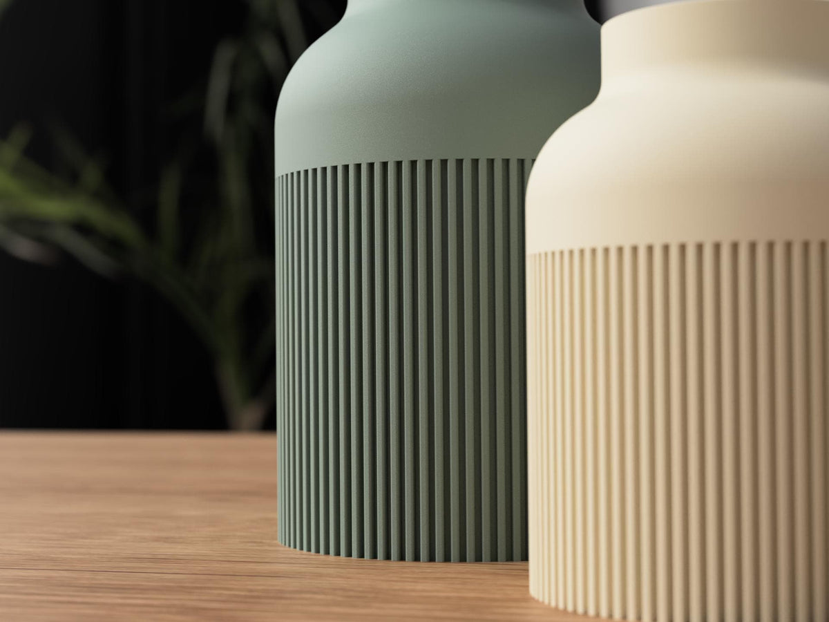 Japandi Vase 3D Printed | Minimalist Design Vase | Modern Look | Scandinavian Decor | Sustainable Home Accessories