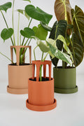 Modular Plant Pot with Support - Modern Indoor Planter with Trellis for Climbing Houseplants