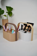 Minimalist Multi-Compartment Organizer Caddy for Makeup & Desk Essentials
