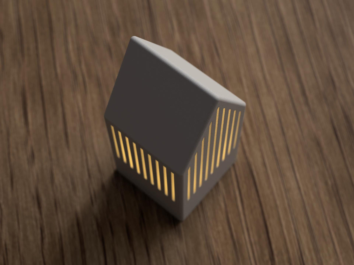 Japandi Tealight House , Scandinavian LED Candle House , Hygge Winter Decor , Nordic Light