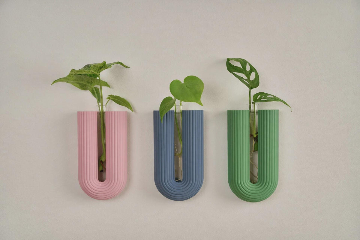 Minimalist Japandi Propagation Wall Vase , Wall Mounted Test Tube Holder , Gift for Plant Lovers